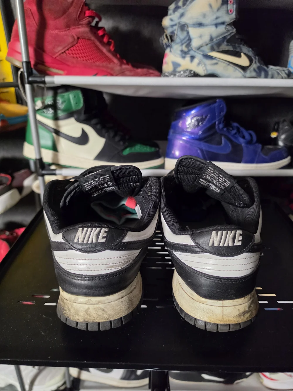🔥 Nike Dunk Panda Men Size 9.5 Low Black White Retro Sneakers